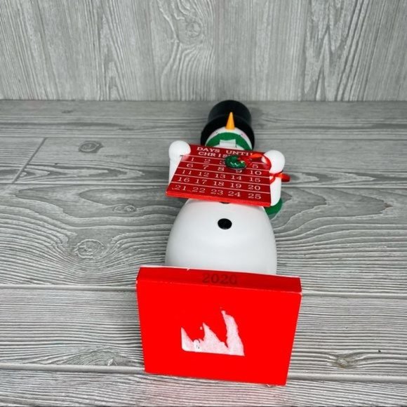 Snowman Christmas count down advent calendar magnetic nutcracker decoration - Picture 5 of 6
